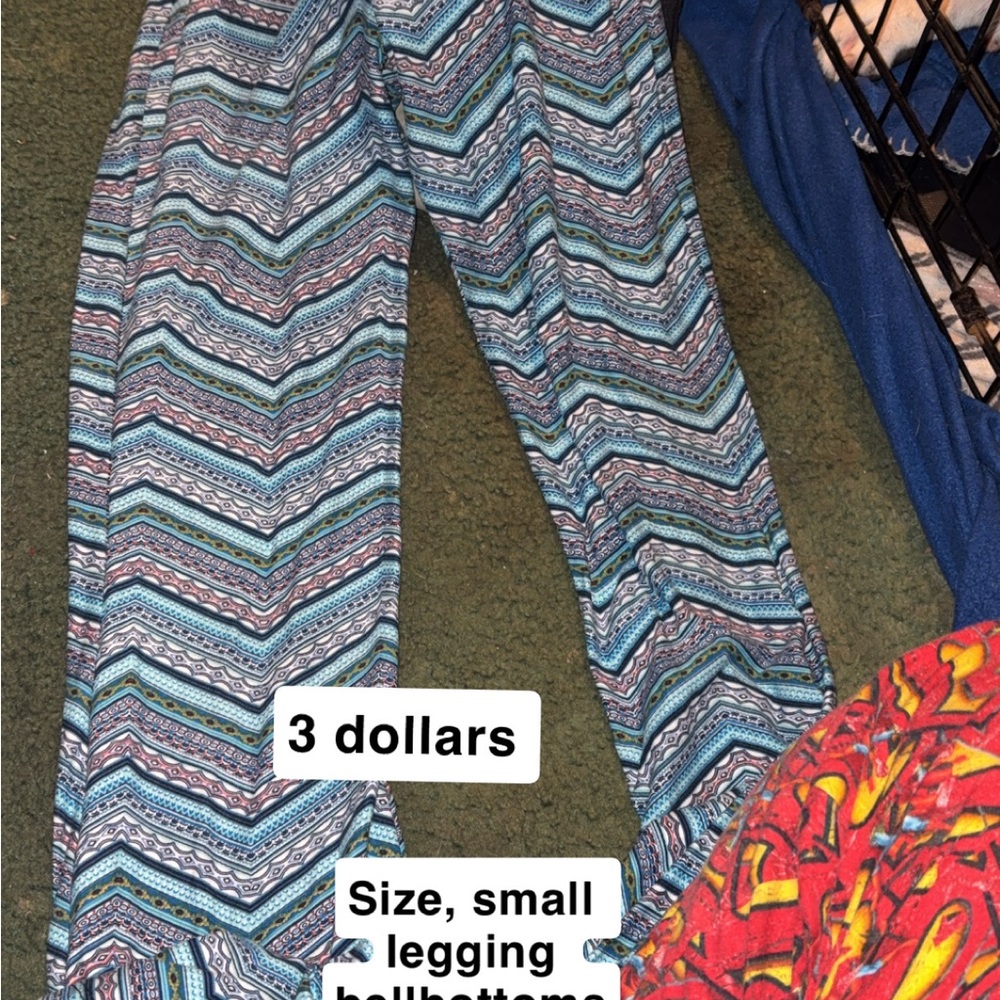 Patterned Blue adult Bell Bottoms